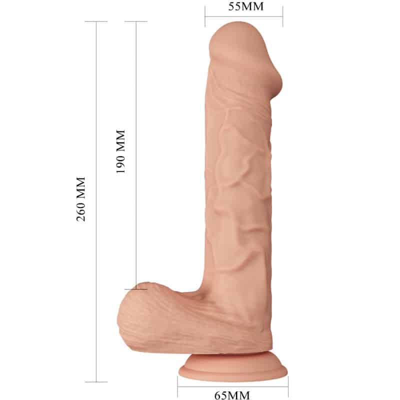 Belo Encontro Bergrisi Dildo Realístico E Flexível 26 Cm - Carne - Image 8
