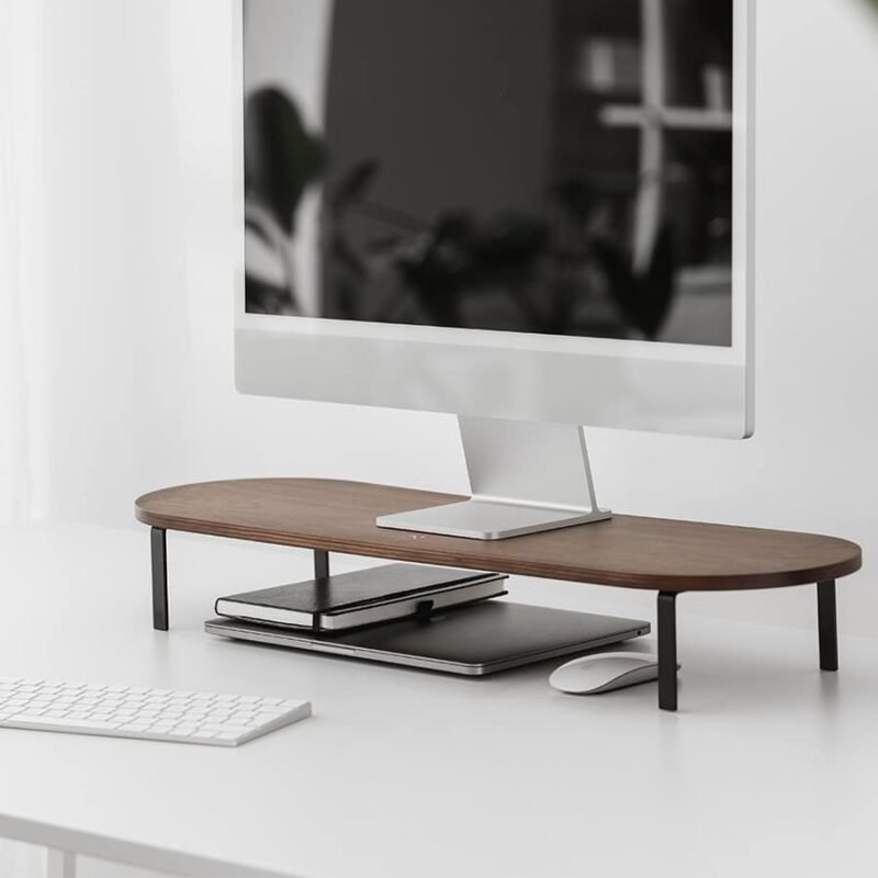 Woodcessories - Monitor Stand Single (walnult/black) - Image 3