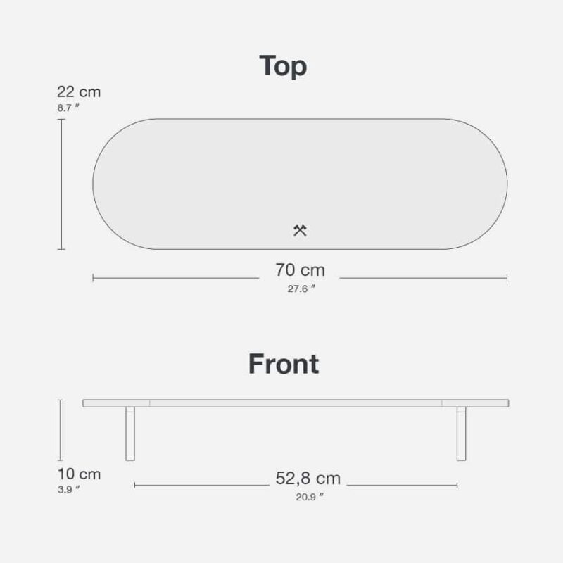 Woodcessories - Monitor Stand Single (walnult/black) - Image 4