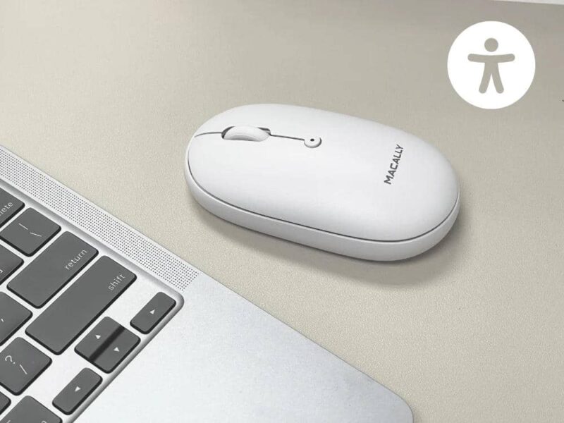 Macally - Rechargeable Bluetooth Mouse (white) - Image 6