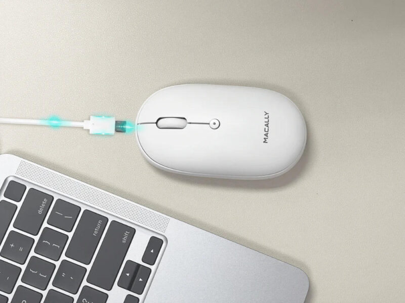 Macally - Rechargeable Bluetooth Mouse (white) - Image 7