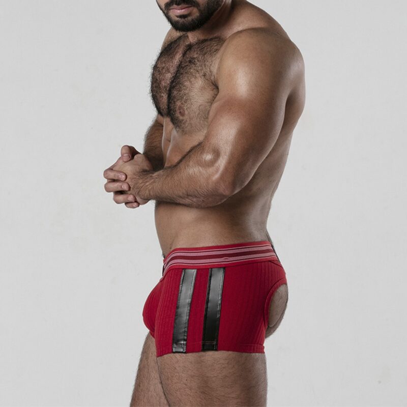 Boxers Backroom Bottomless Locker Gear Vermelhos - Image 4