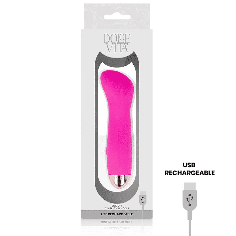 Dolce Vita - Vibrador Recarregável Um Pink 7 Velocidade - Image 4