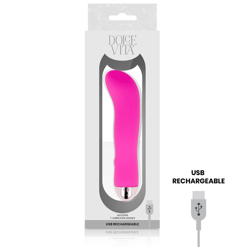 Dolce Vita - Vibrador Recarregável Duas Velocidades Pink 7 - Image 4