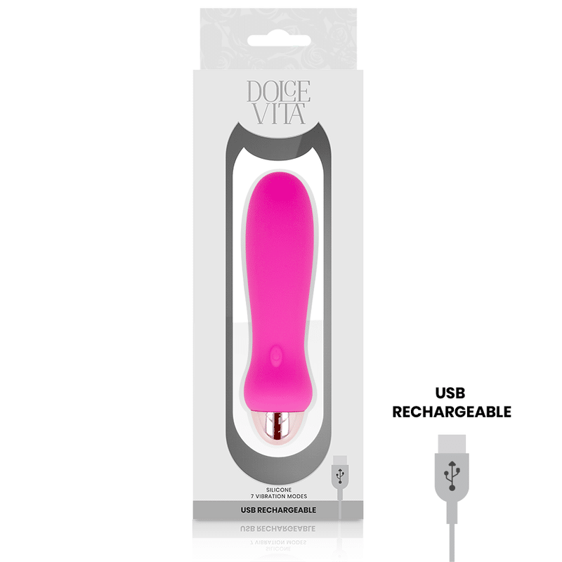 Dolce Vita - Vibrador Recarregável Cinco Pink 7 Velocidades - Image 3