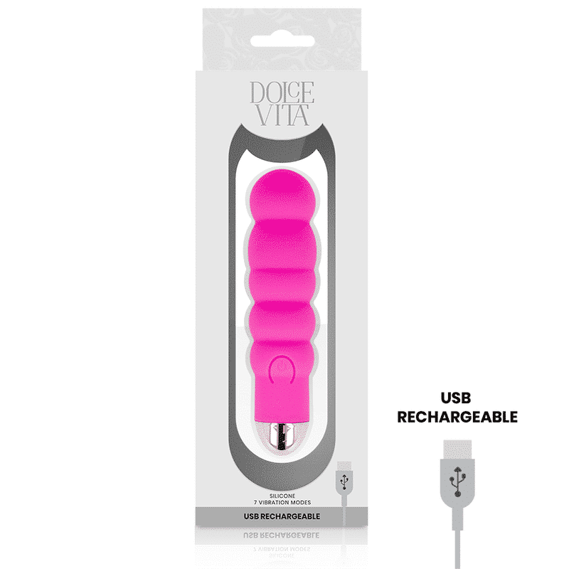 Dolce Vita - Vibrador Recarregável Seis Pink 7 Velocidades - Image 3