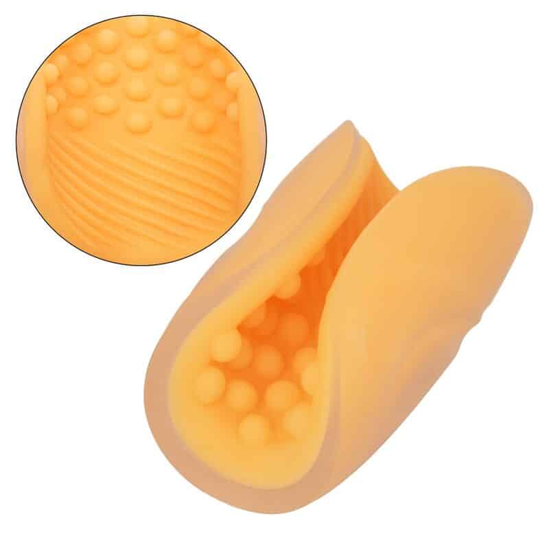 California Exotics - Masturbador Beaded Grip Laranja - Image 4