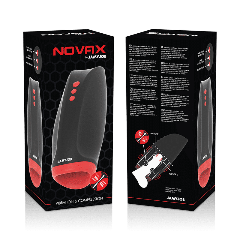 Jamyjob - Masturbador Novax Com Vibrao E Compresso - Image 7