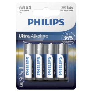 Philips - Bateria Ultra Alcalina Aa Lr6 4 Unidade
