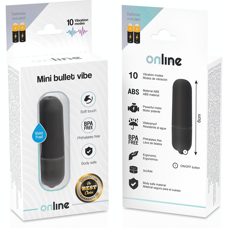 Online - Mini Bala Vibrante Preta - Image 5