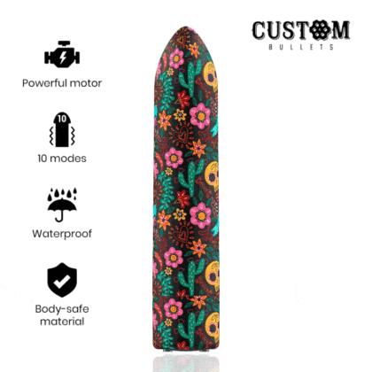 Custom Bullets - Balas Personalizadas Florais Recarregáveis Balas 10 Intensidades