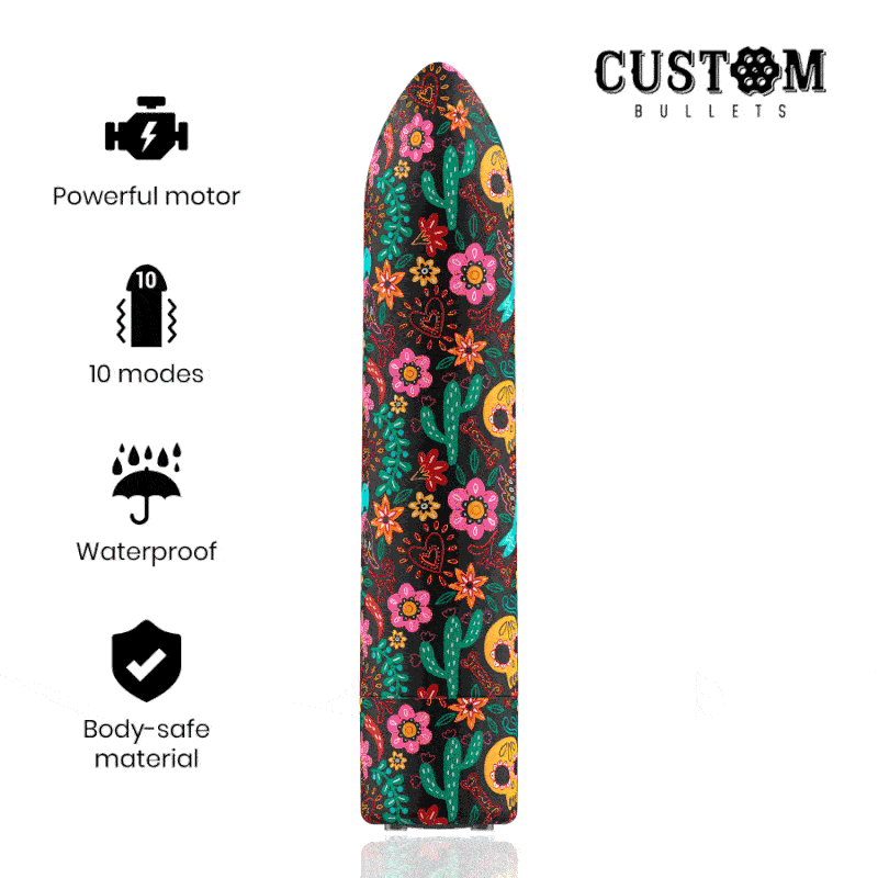 Custom Bullets - Balas Personalizadas Florais Recarregáveis Balas 10 Intensidades