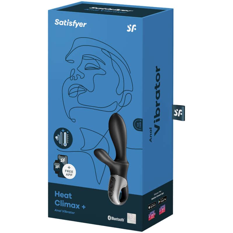 Satisfyer - Heat Climax+ App Vibrador Anal Preto - Image 4