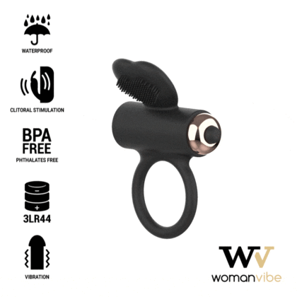 Womanvibe - Anel Vibrador De Silicone Zeus