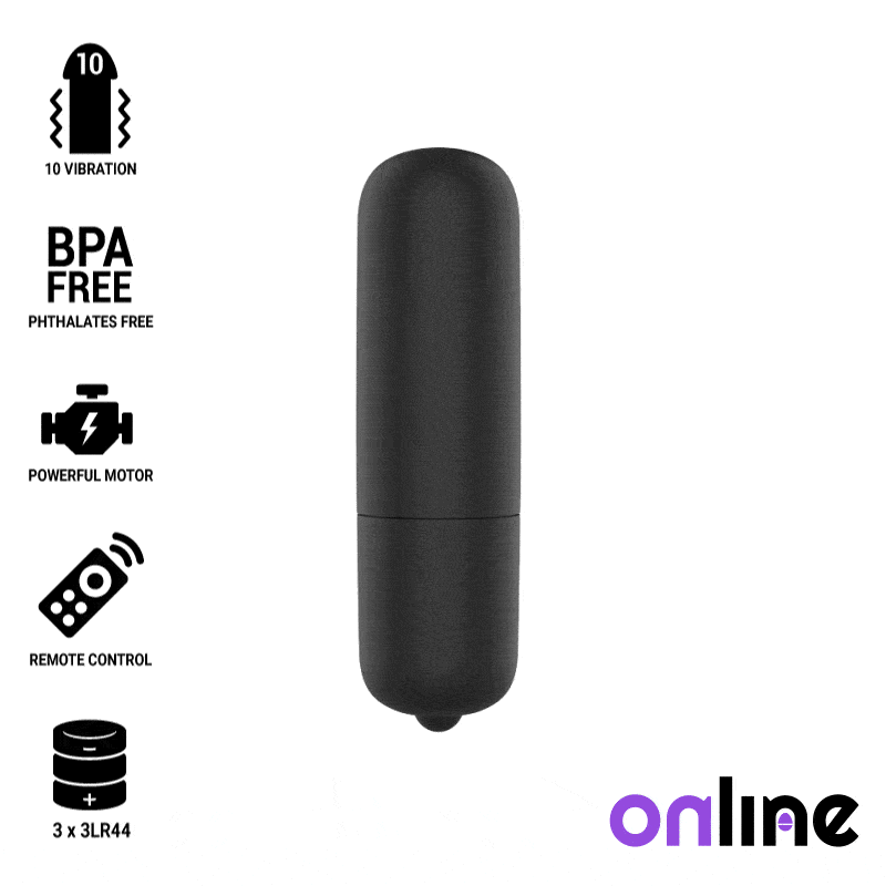 Online - Mini Bala Vibrante Preta