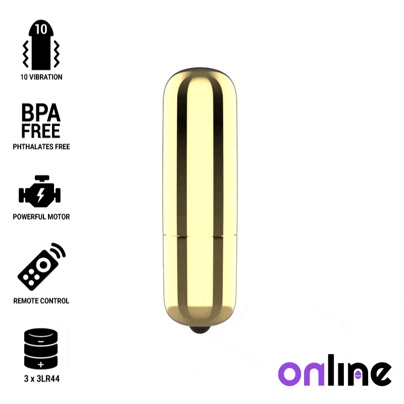 Online - Mini Bala Vibrante Dourada