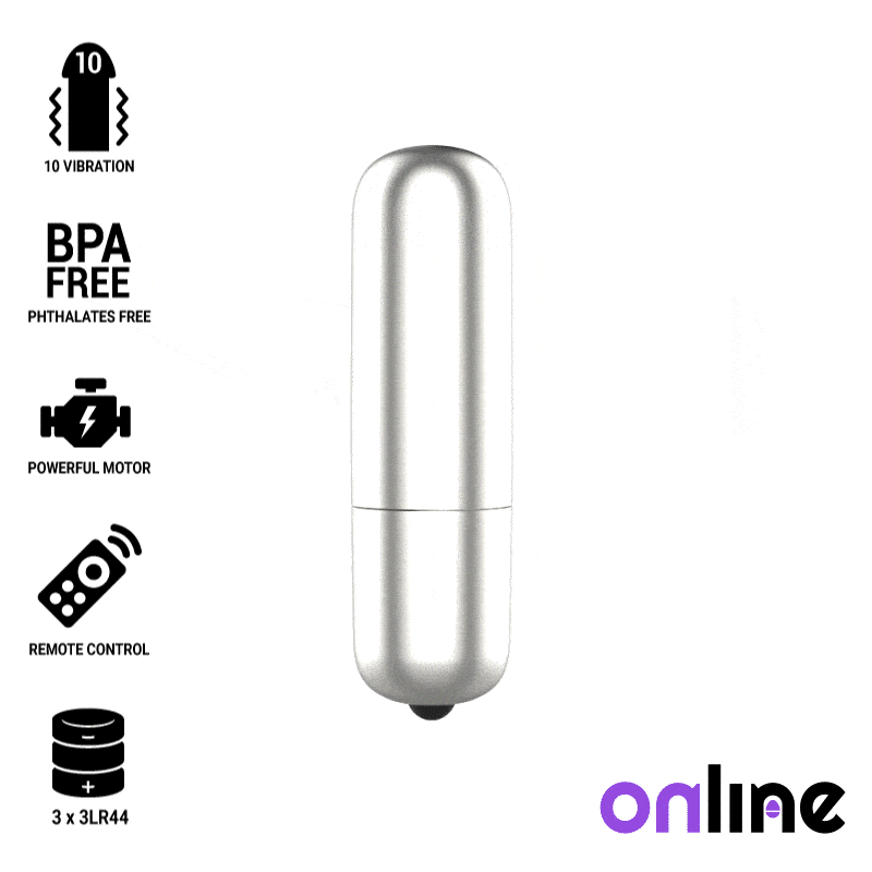 Online - Mini Bala Vibrante Prata