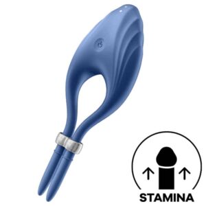 Satisfyer - Vibrador De Anel Duelismo Azul