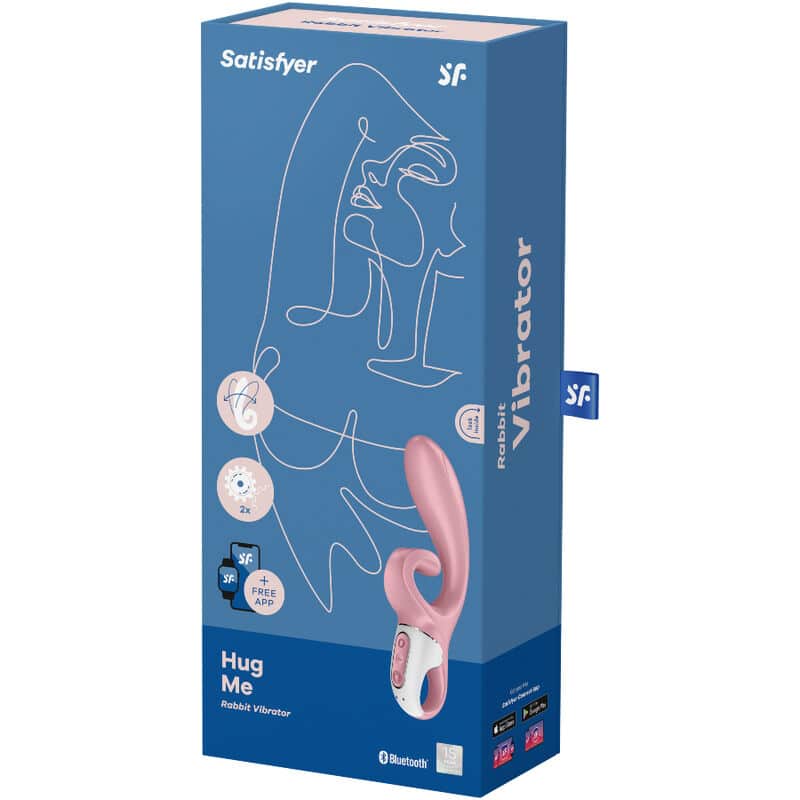Satisfyer - Aplicativo Vibrador De Coelho Hug Me Rosa - Image 4