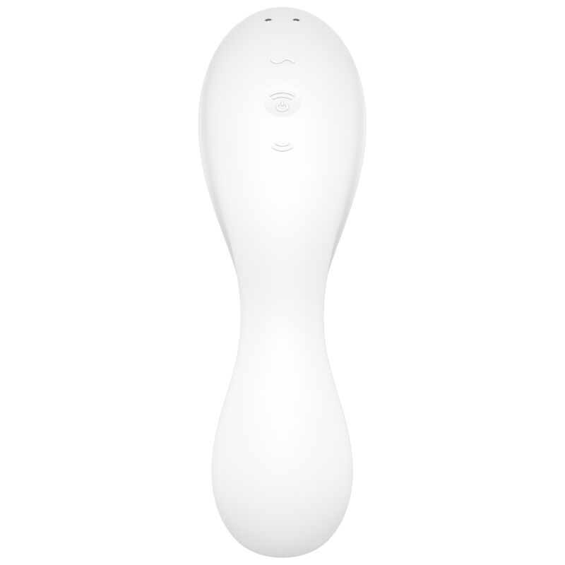 Satisfyer - Curvy Trinity 5 Estimulador De Pulso De Ar E Aplicativo Vibrador Branco - Image 3