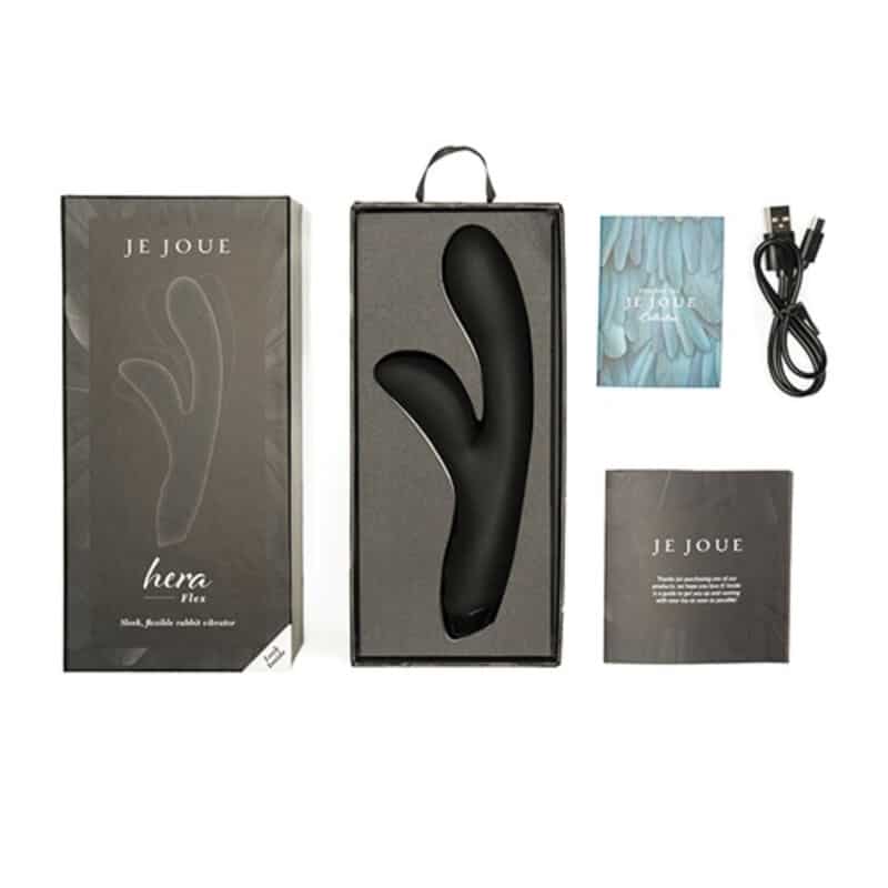 Je Joue - Vibrador Hera Flex Coelho - Preto - Image 4