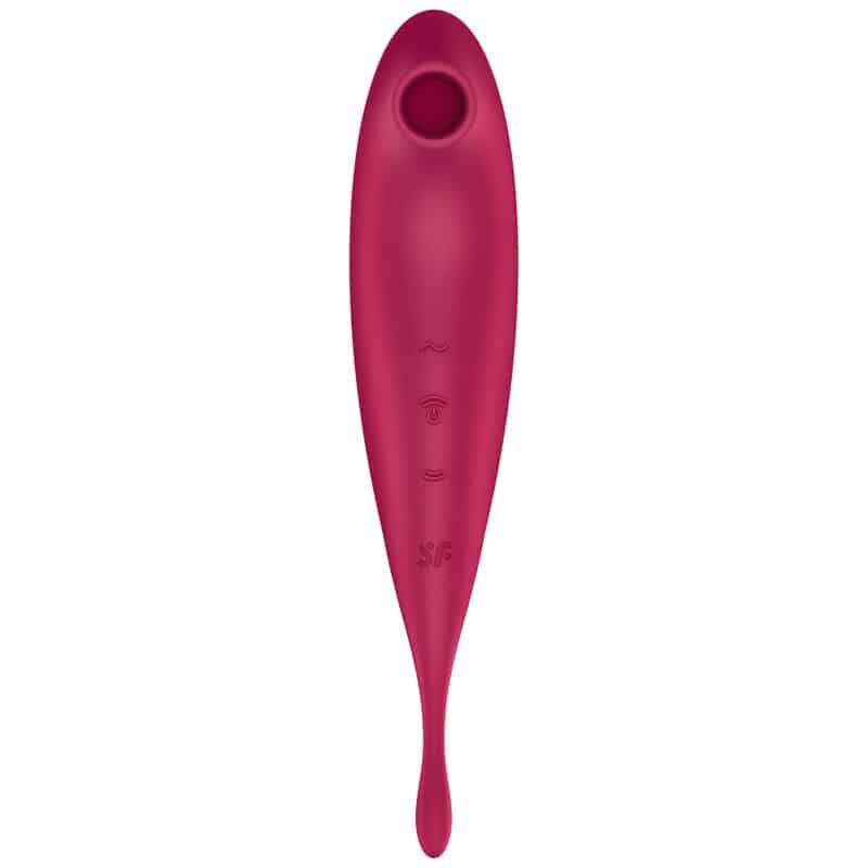 Satisfyer - Twirling Pro+ Estimulador De Pulso De Ar E Aplicativo Vibrador Vermelho - Image 2