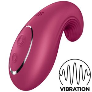 Satisfyer - Vibrador Lay-On Dipping Delight Vermelho