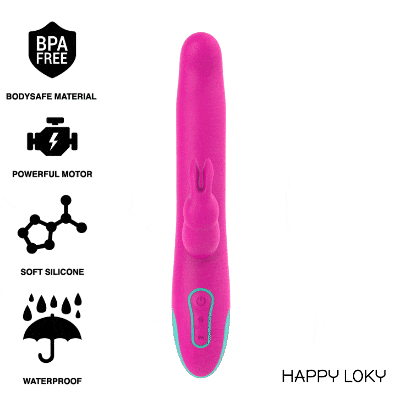Happy Loky - Pluto Coelho Vibrador E Rotador Relógio Com Tecnologia Sem Fio Compatível