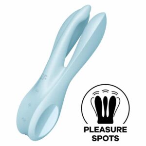 Satisfyer - Vibrador Threesome 1 Azul