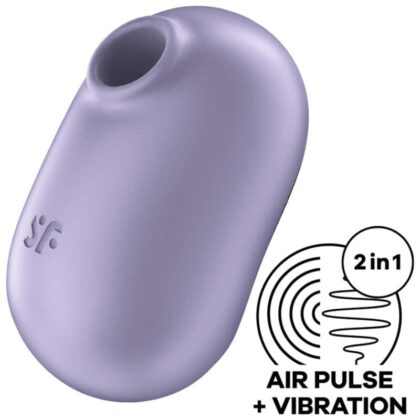 Satisfyer - Pro To Go 2 Estimulador E Vibrador De Pulso De Ar Duplo Violeta