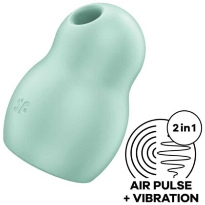 Satisfyer - Pro To Go 1 Estimulador E Vibrador De Pulso De Ar Duplo Verde
