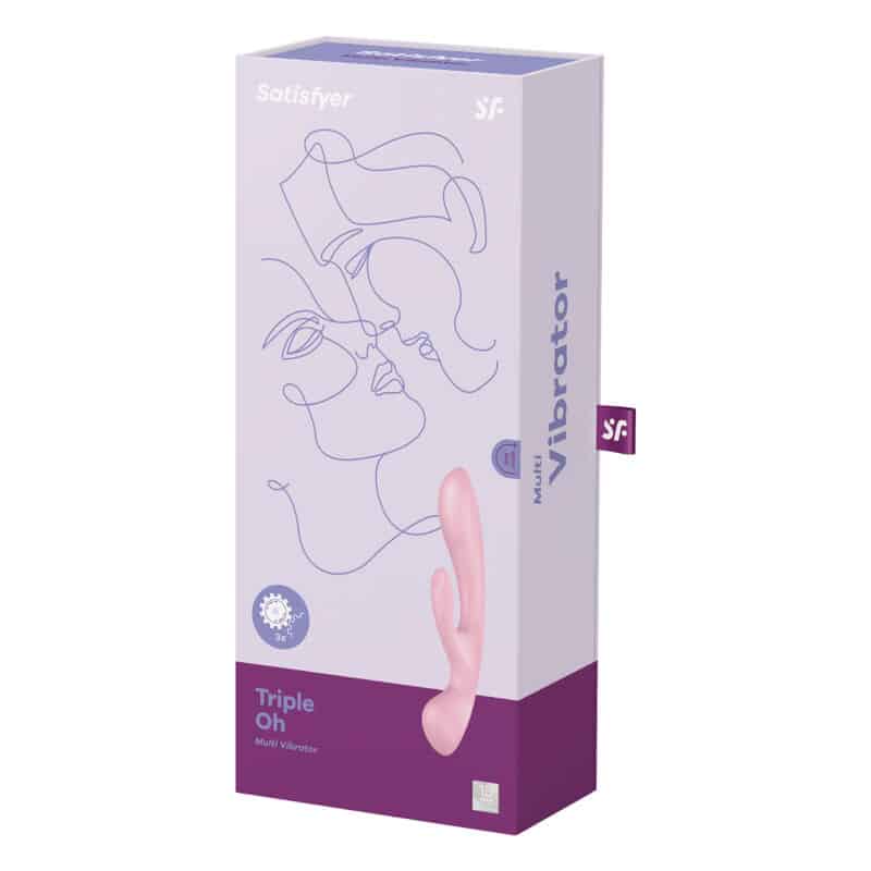 Satisfyer - Vibrao Híbrida Triple Oh Rosa - Image 4