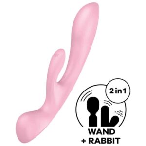 Satisfyer - Vibrao Híbrida Triple Oh Rosa