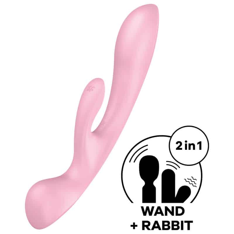 Satisfyer - Vibrao Híbrida Triple Oh Rosa