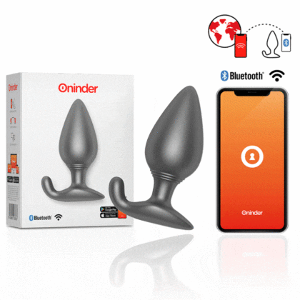 Oninder - Rio Vibrante Anal Plug Preto - Aplicativo Gratuito