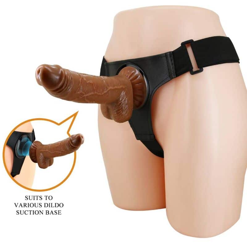 Pretty Love - Arnês Cuecas Arnês Universal Com Dildo Micheal 20 Cm Preto - Image 2