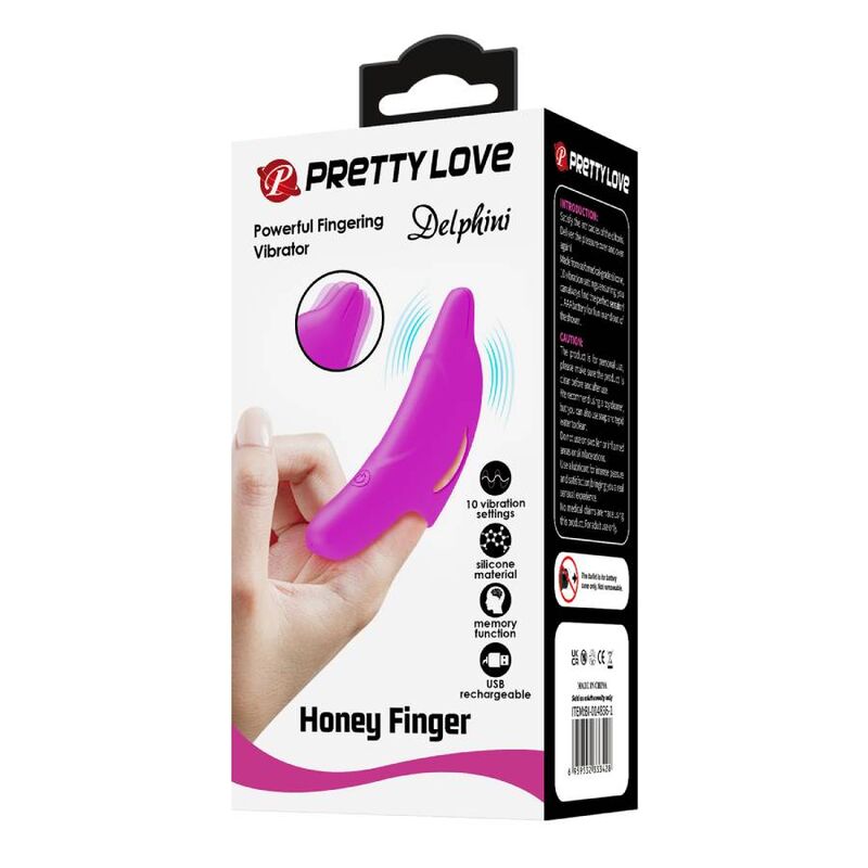 Pretty Love - Estimulador De Dedo Roxo Delphini Poderoso - Image 11
