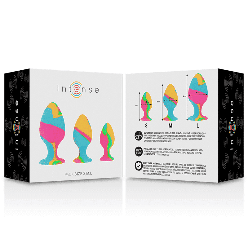 Intense - Conjunto De Plugues De Silicone Multicolor - Image 8