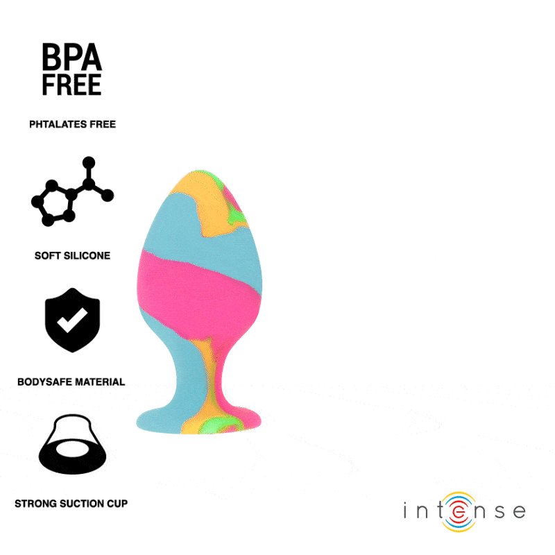Intense - Conjunto De Plugues De Silicone Multicolor