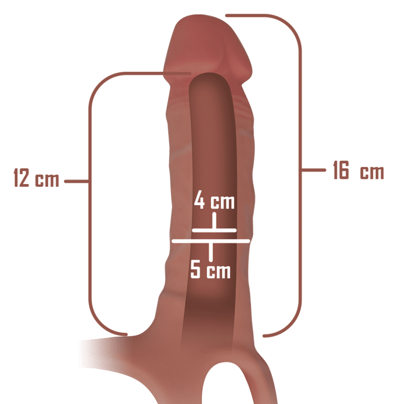 Intense - Arnês Oco Com Dildo De Silicone 16 X 3,5 Cm - Image 5