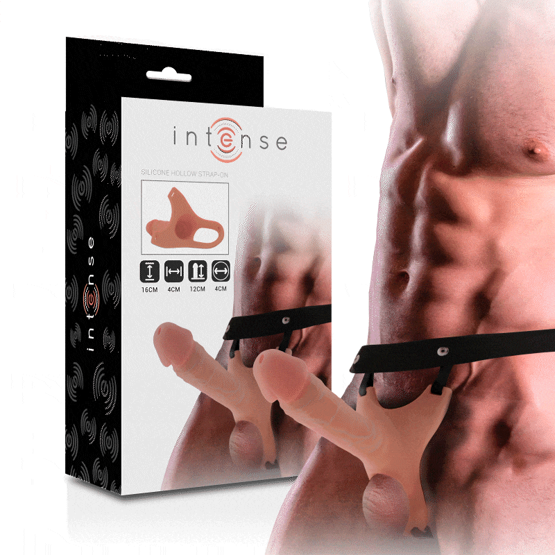 Intense - Arnês Oco Com Dildo De Silicone 16 X 3,5 Cm - Image 3