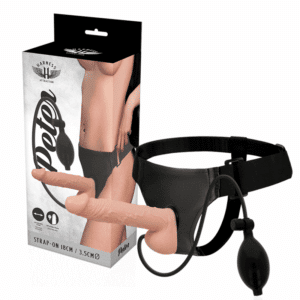 Harness Attraction - Rnes Peter Com Pênis Inflável 18 X 3,5cm