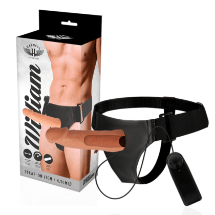 Harness Attraction - Willian Hollow Rnes Com Vibrador 17 X 4,5cm