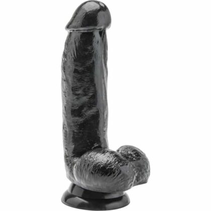 Get Real - Dildo 12 Cm Com Bolas Preto