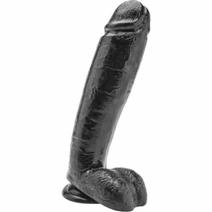 Get Real - Dildo 25,5 Cm Com Bolas Preto