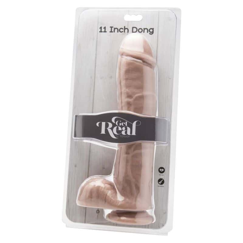 Get Real - Dildo 28 Cm Com Bolas Pele - Image 2
