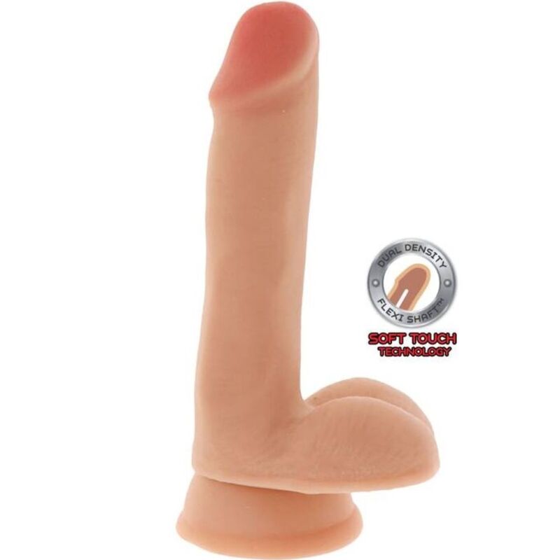 Get Real - Dildo De Dual Densidade Pele De Bolas De 17 Cm
