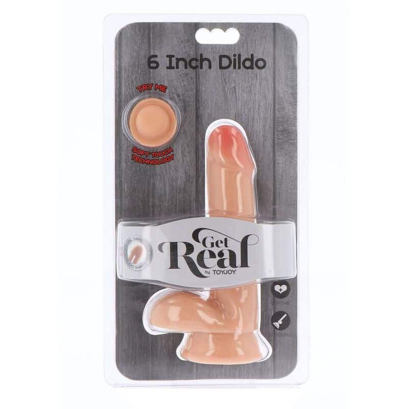 Get Real - Dildo De Dual Densidade Pele De Bolas De 17 Cm - Image 2