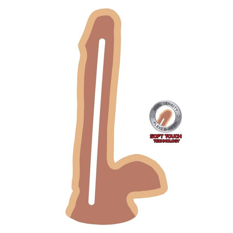 Get Real - Dildo De Dual Densidade Pele De Bolas De 17 Cm - Image 3