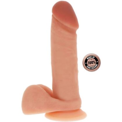 Get Real - Dildo De Silicone 20,5 Cm W Bolas Pele